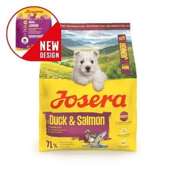 Josera JOSERA Mini Junior Duck & Salmon - suha pasja hrana za mladiče - 900 g