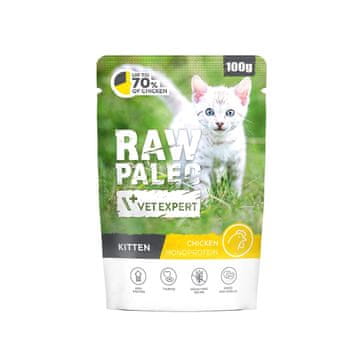 VetExpert VETEXPERT Raw Paleo Kitten piščanec, mokra hrana za mačke, 100g