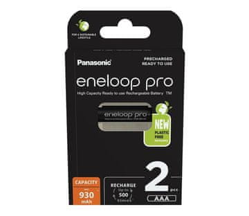 slomart PANASONIC ENELOOP PRO AAA 930 mAh polnilne baterije, 2 kosa
