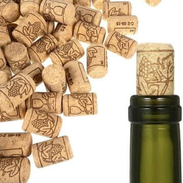 Northix Zamaški za vinske steklenice - 100 kos. Ruhhy 22876