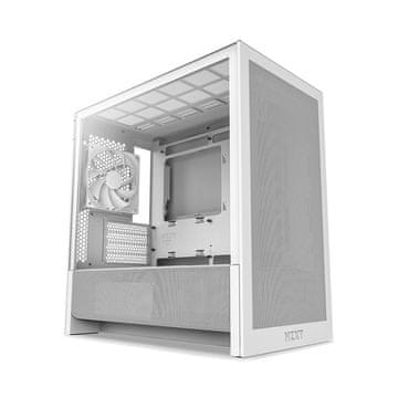 NZXT NZXT H9 Flow PC ohišje Midi Tower, belo, kaljeno steklo