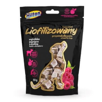 Hilton HLT Liofilizirane poslastice z jagnječjo jetr in malinami, 50 g