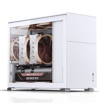 slomart Jonsbo D31 Micro-ATX ohišje, kaljeno steklo - bela