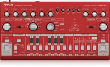 Behringer Behringer TD-3-RD Analogni sintesajzer, rdeč