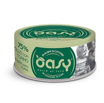 Oasy OASY More Love s piščancem in tuno - mokra hrana za mačke, 70g