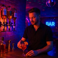Northix Bar Butler za stensko montažo