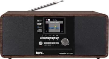 slomart Imperial DABMAN i200 CD spletni radio, CD predvajalnik, DAB/DAB+/FM, lesni videz