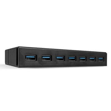 Lindy 7-portni USB 3.0 Hub, črn