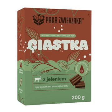 slomart PZW PAeka DLA ZWIERZAKA jelen z zelenim čajem - pasja poslastica, 200 g