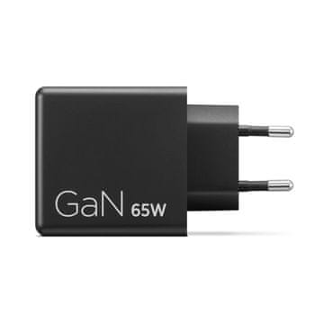Lenovo Lenovo Dual USB-C 65W GaN Polnilnik - Univerzalni, Črn