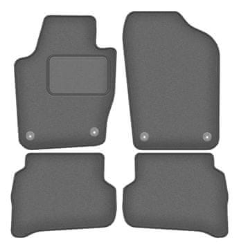 Velur grafitne avto preproge za: Volkswagen Polo V hatchback (2009-2017)