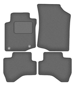 Velur grafitne avtotesnine za: Toyota Aygo I hatchback (2005-2014)