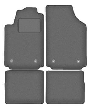 Velur grafitne avto preproge za: Audi A2 hatchback (2000-2005)