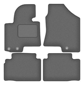 Velur grafitne avto preproge za: Kia Sportage III SUV (2010-2015)