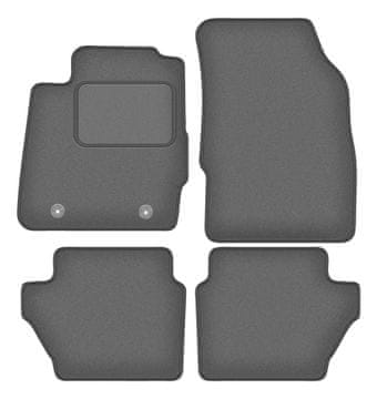Velur grafitne avto preproge za: Ford Fiesta MK7 kombilimuzina (2008-2011)