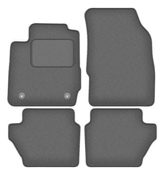 Velur grafitne avto preproge za: Ford Fiesta MK7 kombilimuzina (2011-2017)