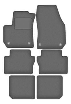 Velur grafitne avtotesnine za: Opel Zafira B enoprostorec (2005-2014)