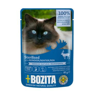 Bozita BOZITA Mokra hrana za sterilizirane mačke z jelenom v omaki, 85g