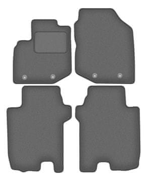 Velur grafitne avto preproge za: Honda City V limuzina (2008-2011)