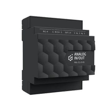 slomart Grenton TF-BUS modul analognih V/I, DIN montaža, črn
