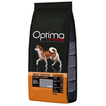 OPTIMAnova OPTIMANOVA Adult Sensitive Salmon & Potato Suha hrana za pse 12kg