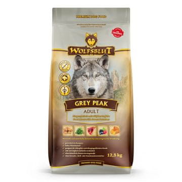 Grey WOLFSBLUT Grey Peak Pasja hrana, jagnjetina, 12,5 kg