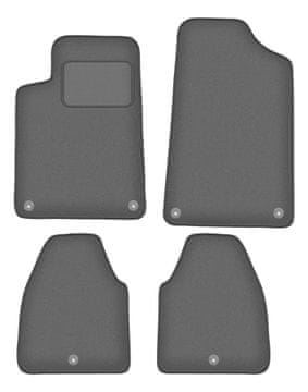 Velur grafitne avto preproge za: Peugeot 607 limuzina (1999-2010)