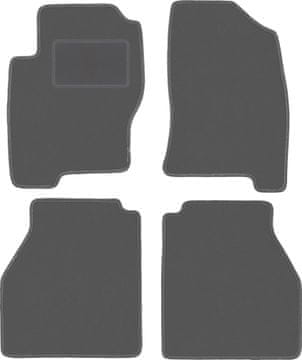 Velur grafitne avto preproge za: Nissan Navara III D40 pickup (2005-2011)