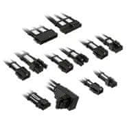 Kolink Kolink Core Pro pleteni podaljški kablov 12V-2x6 – Jet Black/Brilliant White