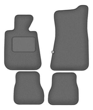 Velur grafitne avto preproge za: BMW 3 E30 kabriolet (1986-1993)