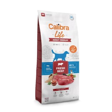 Calibra CALIBRA Dog Life Adult Medium Fresh Beef 12kg pasja hrana