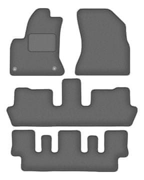 Velur grafitne avtotesnine za: Citroen C4 Grand Picasso 7-sedežni (2006-2013)
