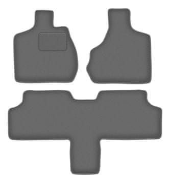 Velur grafitne avto preproge za: Chrysler Voyager IV 7-sedežni (2000-2008)