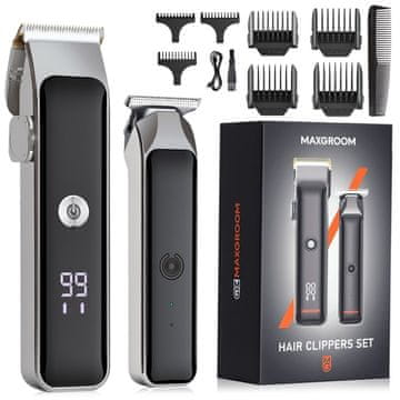 MAXGROOM ZC-F608 strižnik za lase in prirezovalnik, črn