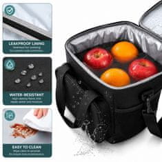 LIVEFY termo torba Fresh 15 l, črna