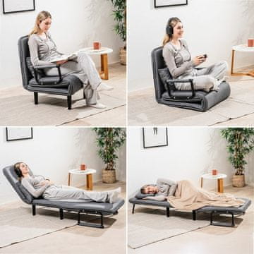 InnovaGoods Raztegljiv kavč 4 v 1 za eno osebo Softfa InnovaGoods