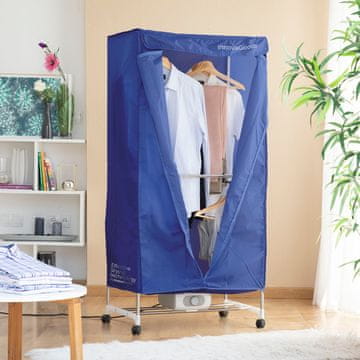 InnovaGoods Prenosni električni sušilni stroj z 2 nivojema Dupledry Blue InnovaGoods 1200 W