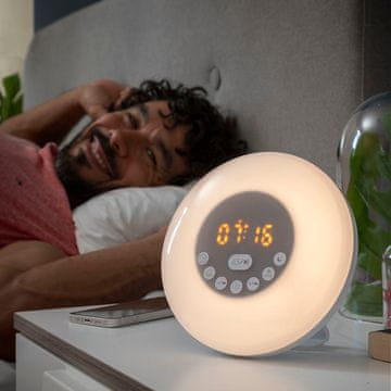 InnovaGoods Polnilna budilka Sunrise z zvočnikom Sunrilk InnovaGoods