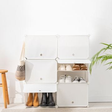 InnovaGoods Prenosna modularna omarica za čevlje InnovaGoods White - 36 parov
