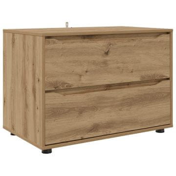 Vidaxl Omarica za shranjevanje Umetni hrast 80 x 48 x 57 cm