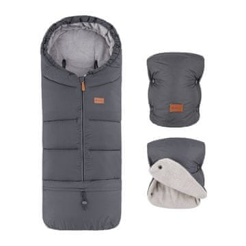 Petite&Mars PETITE&amp;MARS Jibot 3v1 zimski komplet Jasie Charcoal Grey