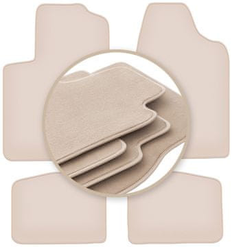 PREMIUM bež talne obloge za: Chrysler Sebring II limuzina 2003-2007