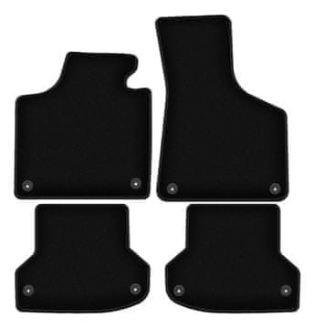 Črne velur preproge BASIC za: Audi A3 8P hatchback, sportback, cabrio (2003-2011)