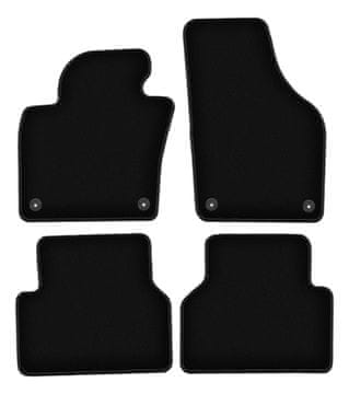 Črne velur preproge BASIC za: Volkswagen Tiguan I enoprostorec (2007-2015)