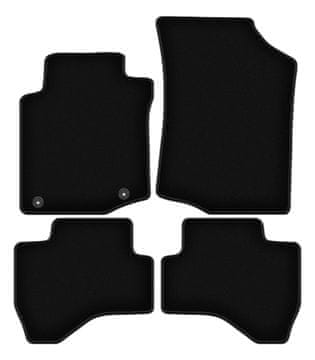 Črne velur preproge BASIC za: Toyota Aygo I kombilimuzina (2005-2014)