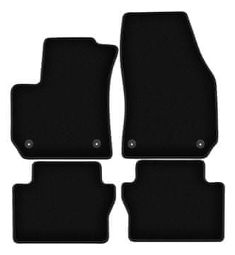 Črne velur preproge BASIC za: Opel Zafira B enoprostorec (2005-2014)