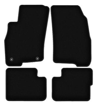 Črne velur preproge BASIC za: Fiat Grande Punto kombilimuzina (2005-2009)