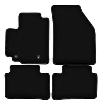 Črne velur preproge BASIC za: Opel Agila B kombilimuzina (2008-2014)