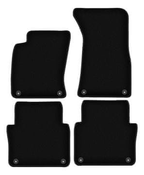 Črne velur preproge BASIC za: Audi A8 D3 limuzina (2002-2009)
