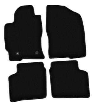 Črne velur preproge BASIC za: Toyota Prius II kombilimuzina (2003-2010)